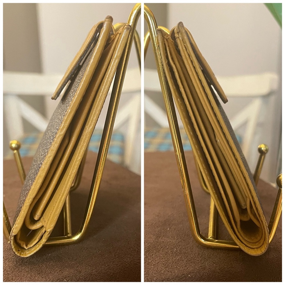 Celine Macadam Compact Wallet Brown And Tan - image 2